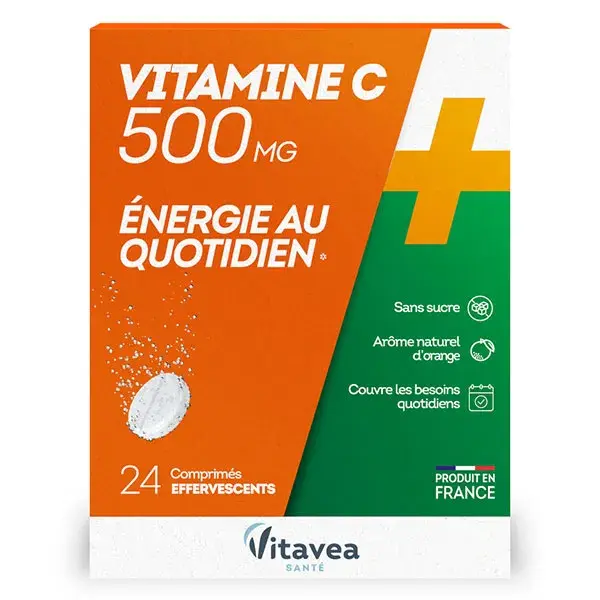 Vitavea Vitamina C 500mg Energia Diária 24 Comprimidos Efervescentes