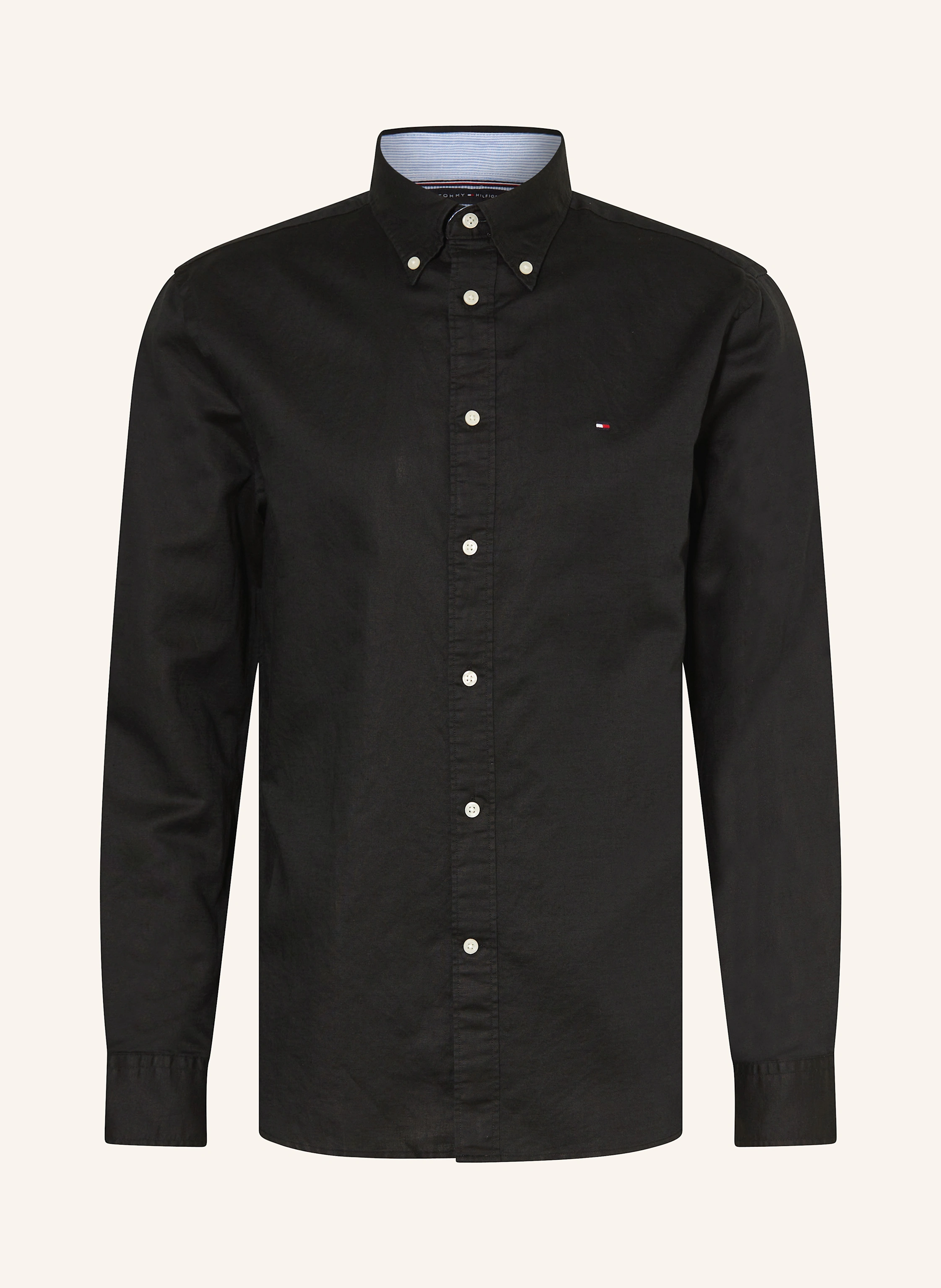 TOMMY HILFIGER Hemd Comfort Fit mit Leinen