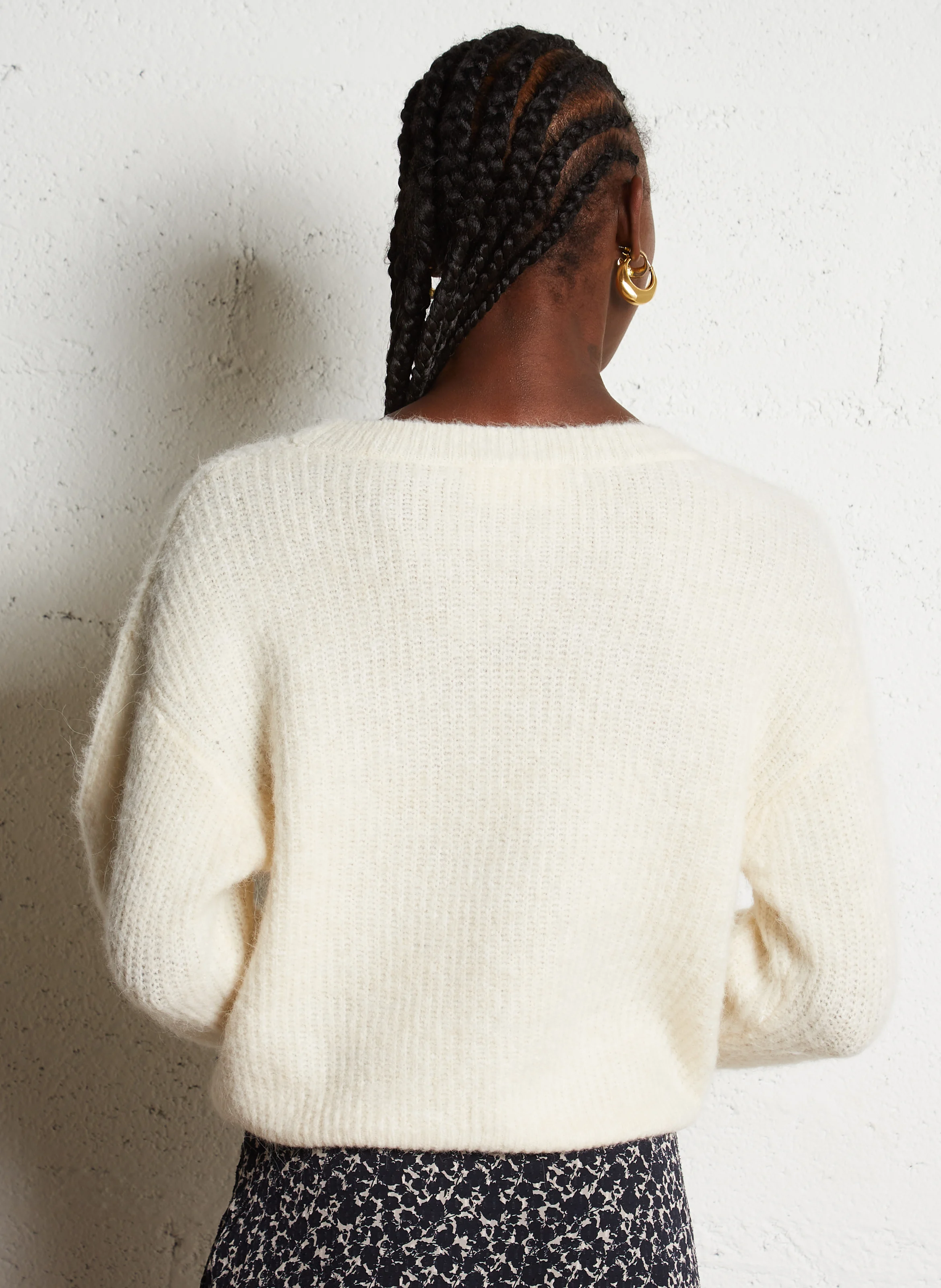 EAST - Pull col rond en laine mélangée | Beige