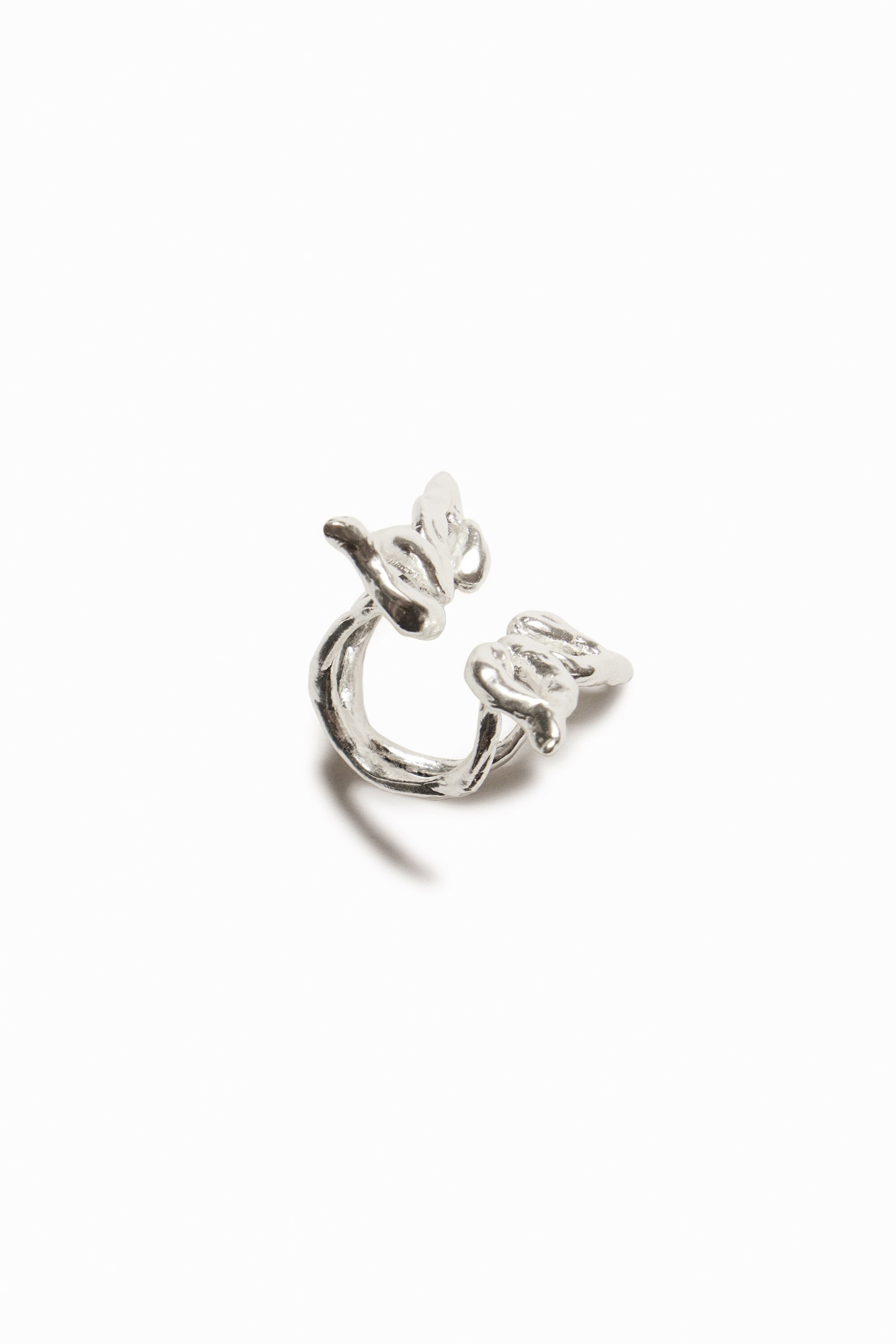 Bague papillon plaquée argent Zalio