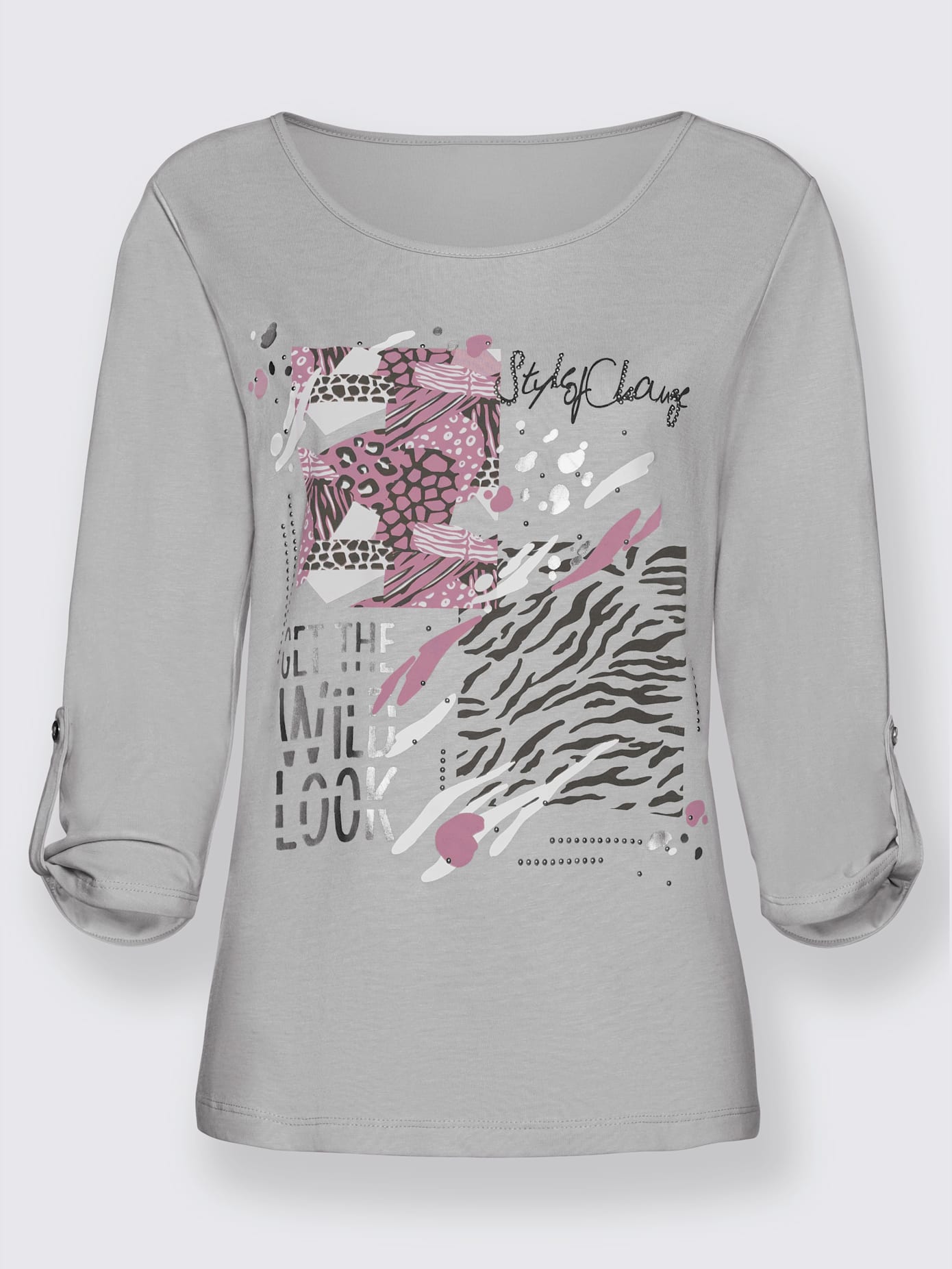 T-shirt à manches 3/4 50% coton