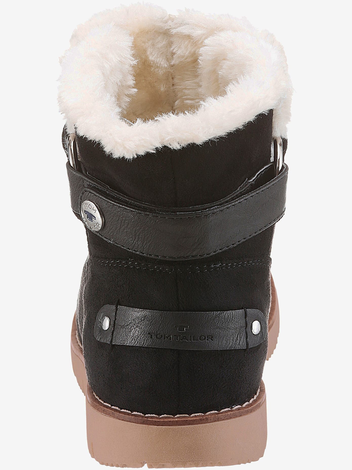Bottines d'hiver avec empiècement contrasté