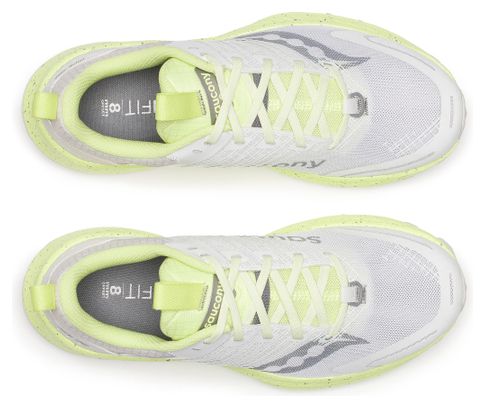 Chaussures Running Saucony Ride TR2 Blanc/Jaune Femme