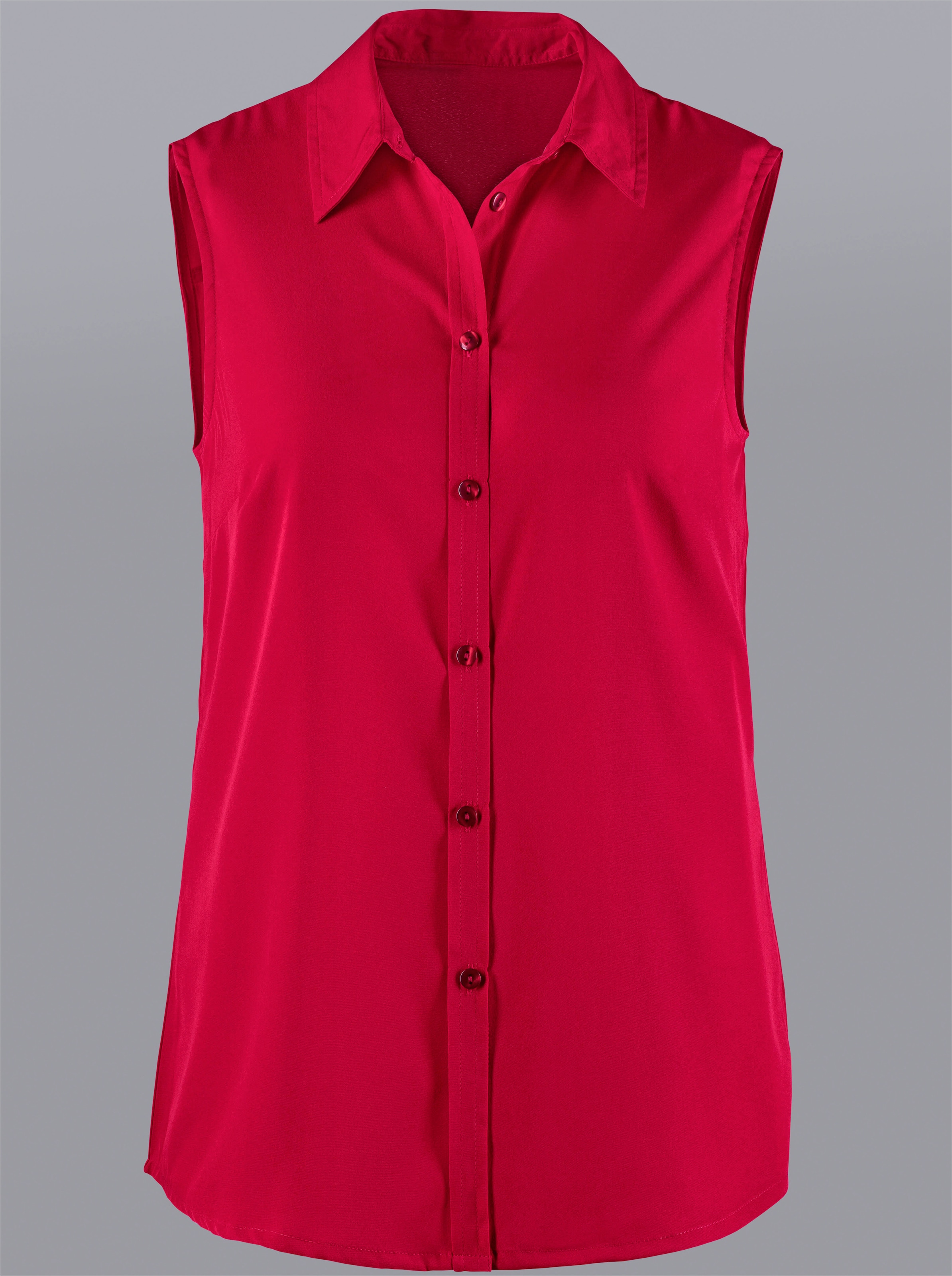 Ärmellose Bluse in rot