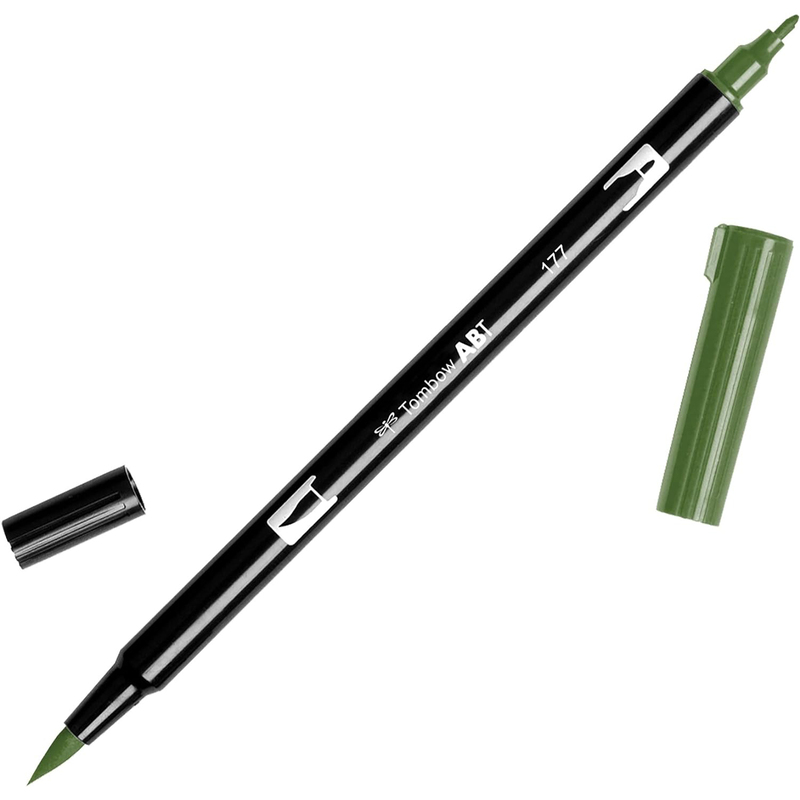 Tombow Pinselstift Dual Brush Pen ABT, 177 - dark jade