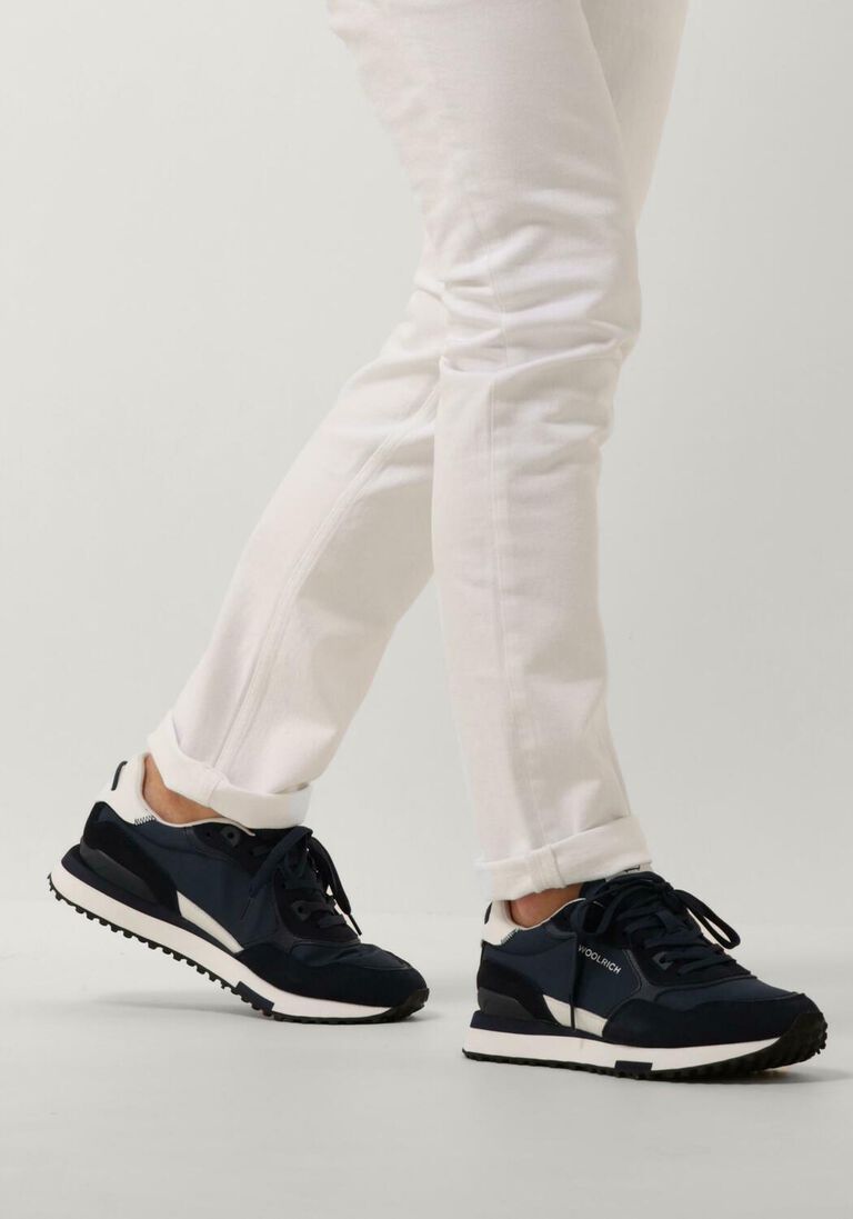 WOOLRICH blauwe woolrich lage sneakers retro sneaker
