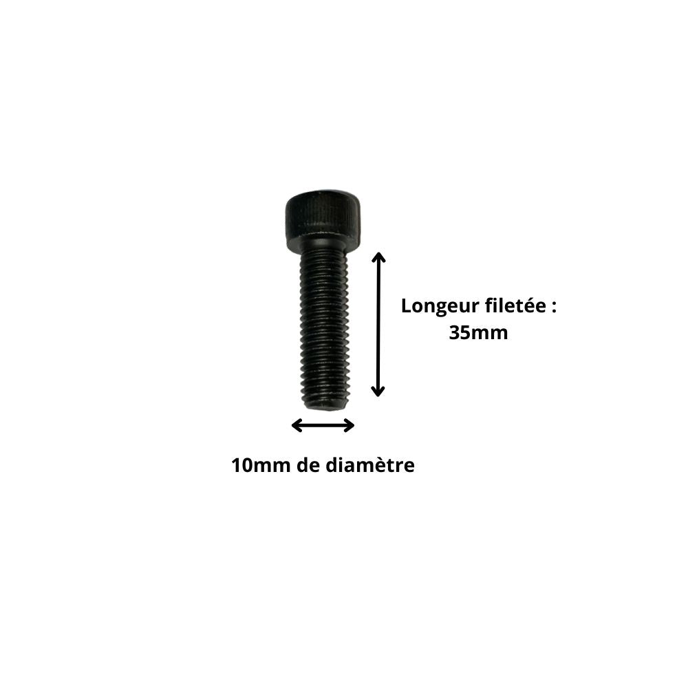 Vis M10x35 à Tête Cylindrique et Empreinte Allen (Pack de 10)