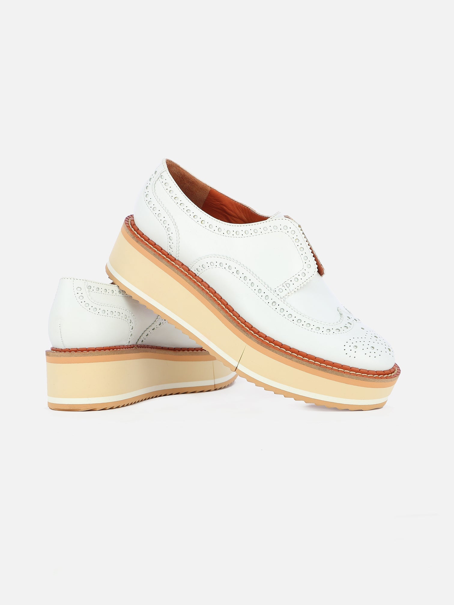 DERBIES - BECKA, white calfskin