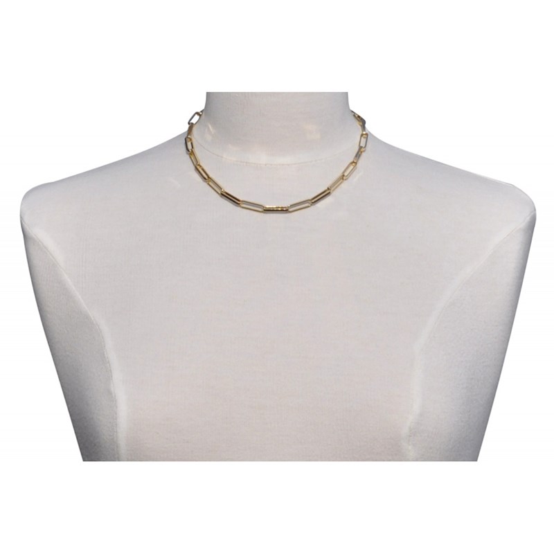 Collier Plaqué Or Mailles Cheval