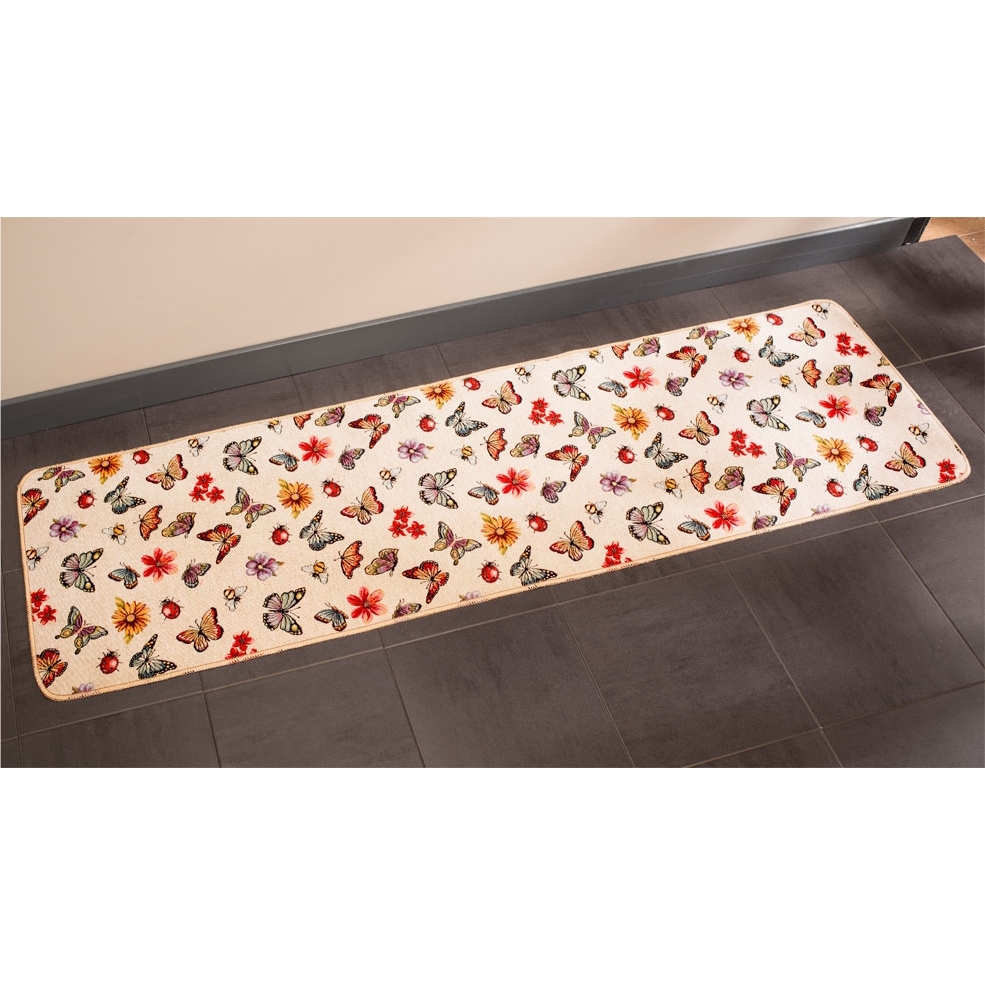 Tapis Fleurs et Papillons