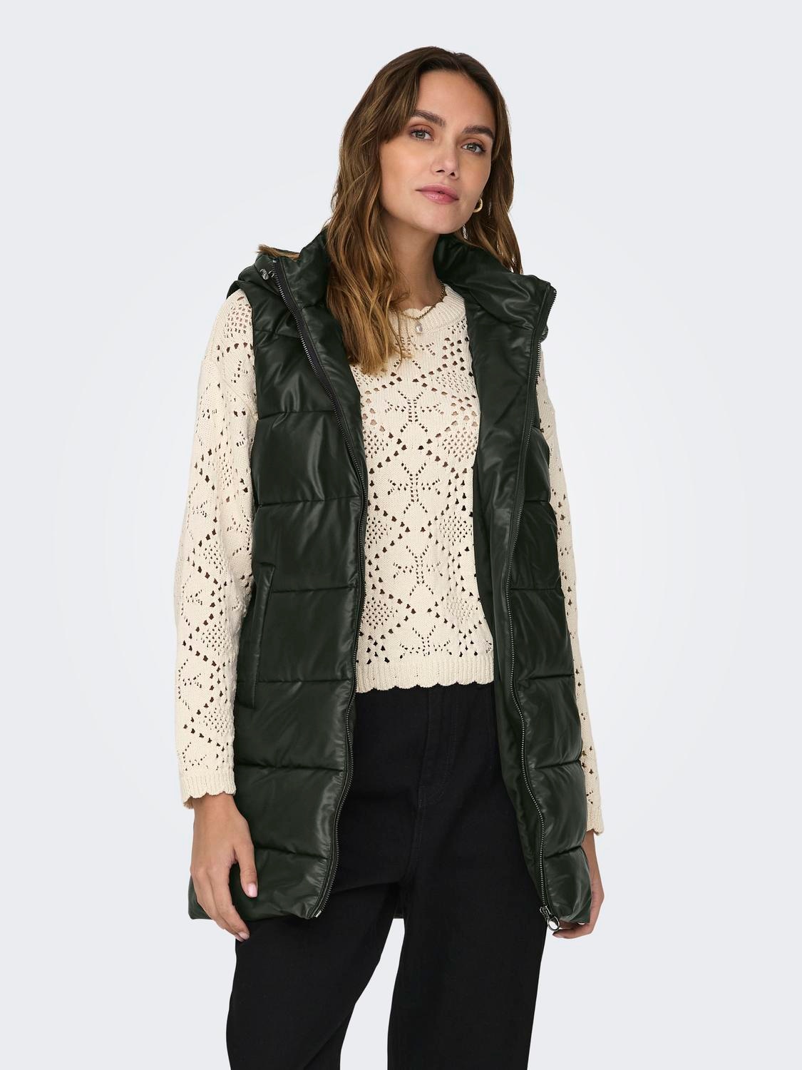 ONLY Steppweste »ONLNEWANJA FAUX LEATHER WAISTCOAT CC OTW«