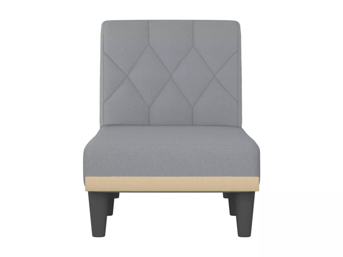 Prolenta Premium - Chaise longue gris clair tissu