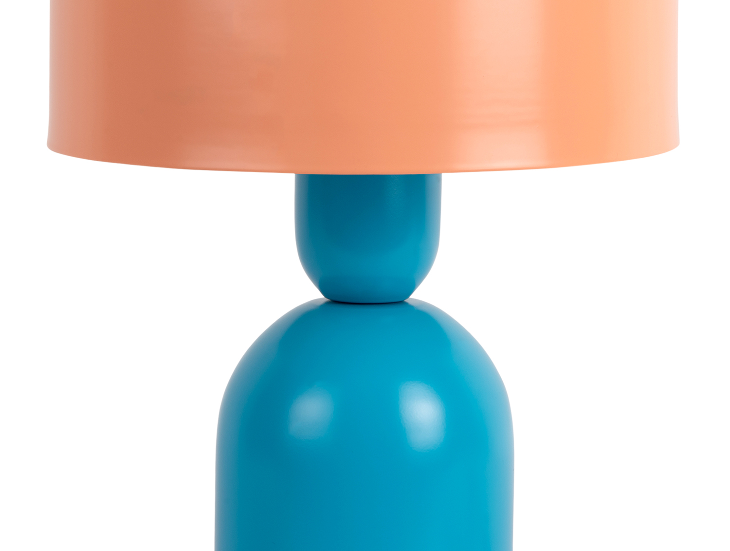 Tafellamp Double Funky - Aquaqua blue & oranje