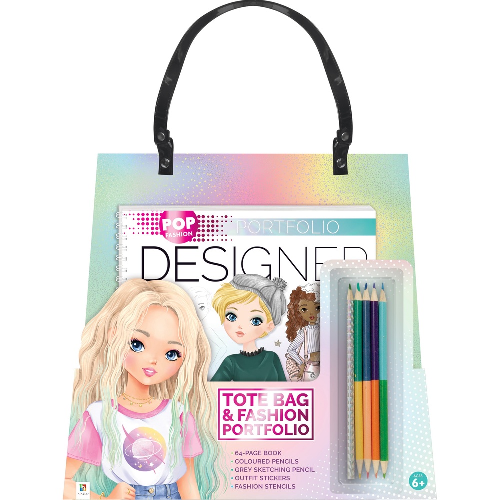 Pop Fashion Designer Tragetasche und Modeportfolio