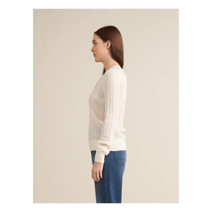 Bellerose Pull Rybba Laine Mérinos Extra Fine - Collection Femme | Ecru