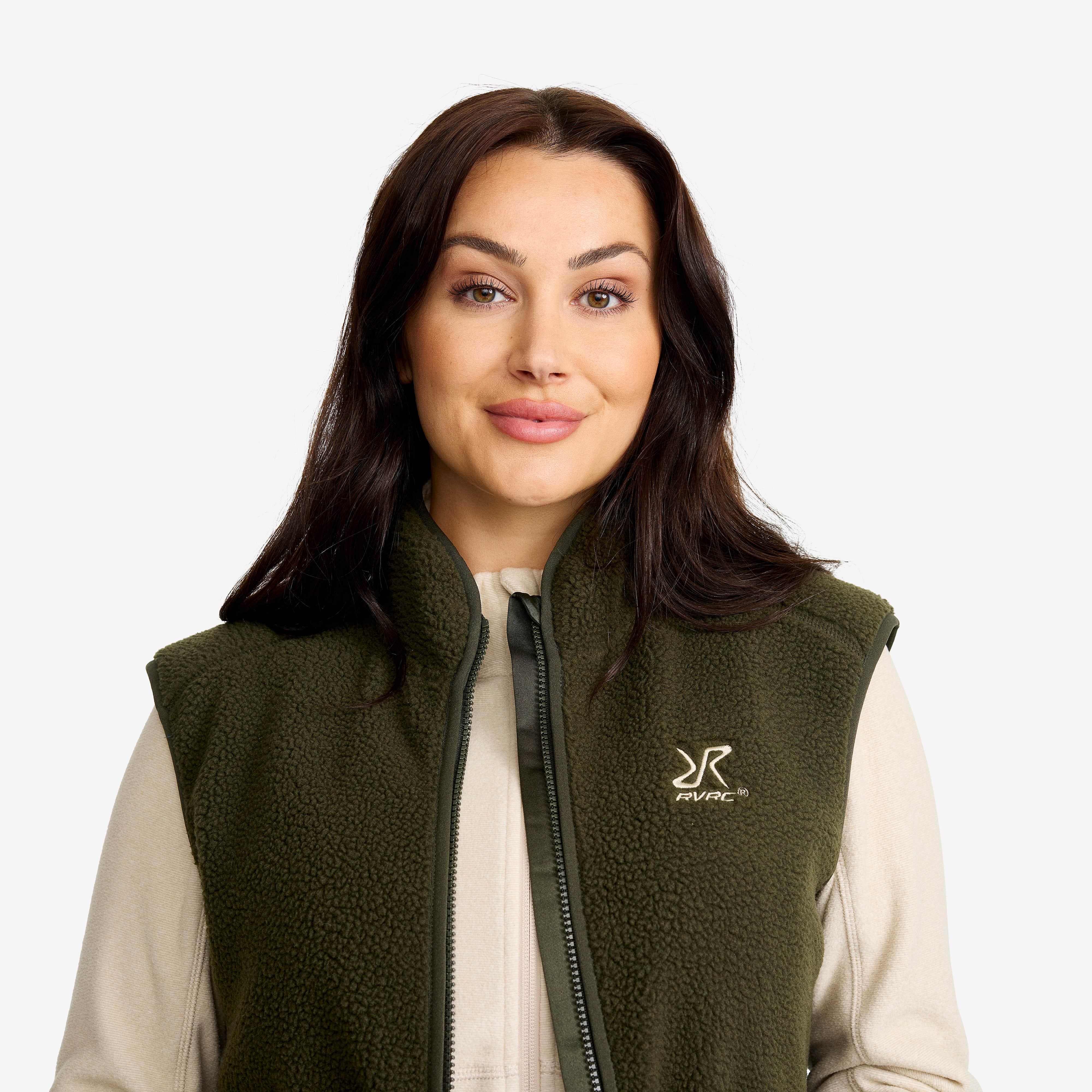 Canyon Full-zip Pile Fleece Vest Dame Forest Night