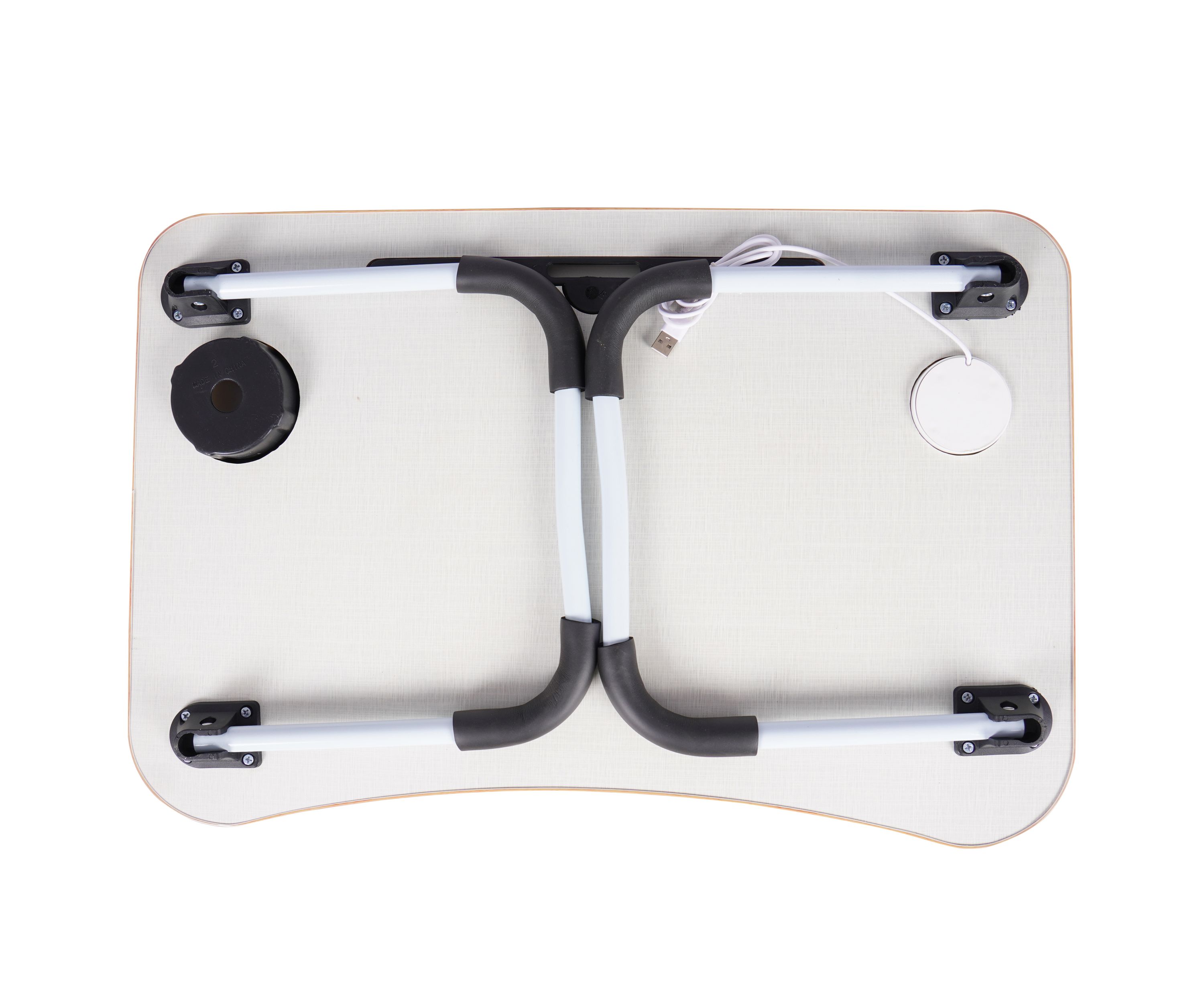 Klapptisch multifunktional mit USB nature