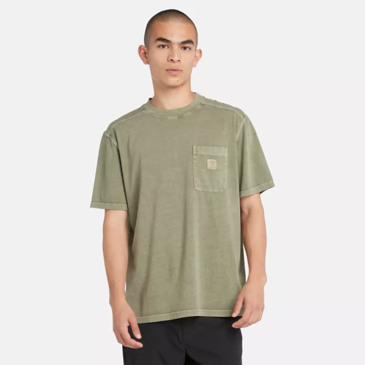 T-shirt à poche poitrine Merrymack River pour homme en vert