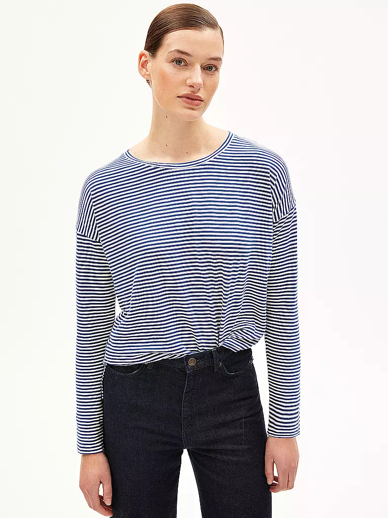 ARMEDANGELS Langarmshirt XIANAA blau