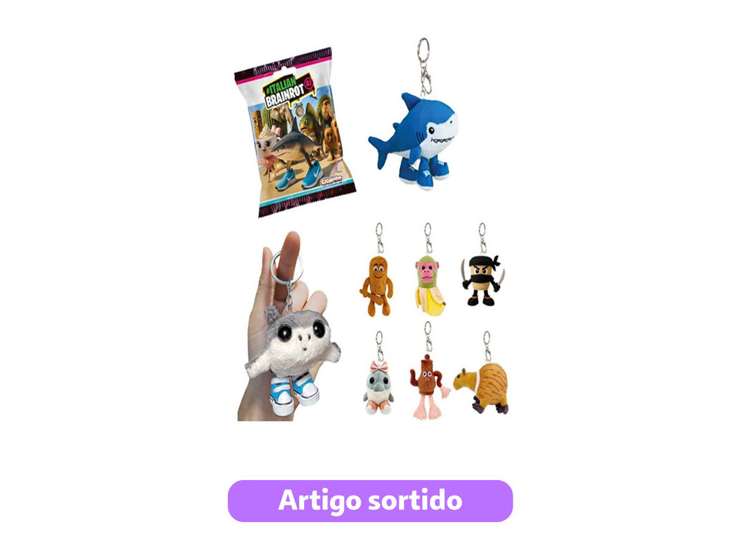SAQUETA ITALIANBRAINROT PELUCHE 10CM MODELOS SORTIDOS