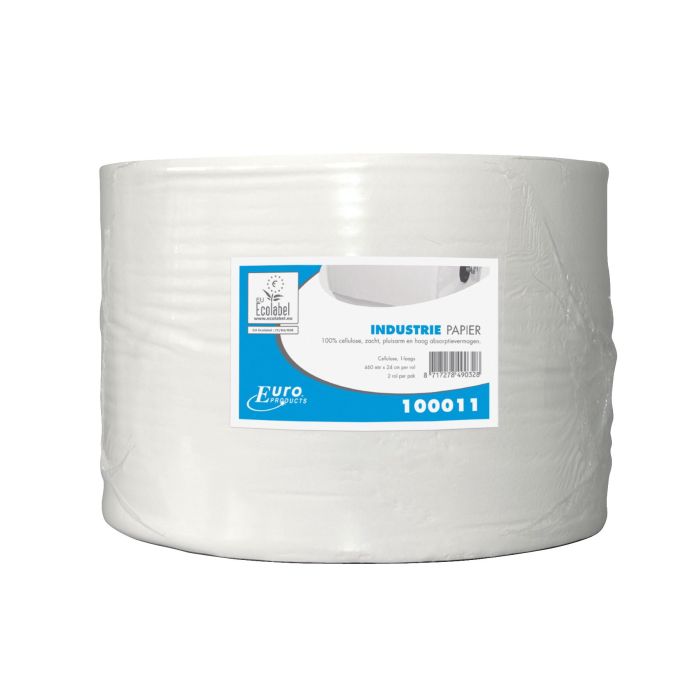 Industrierollen 2st 100011 460 meter 24cm 1 laags 2 rollen per pak (100011)