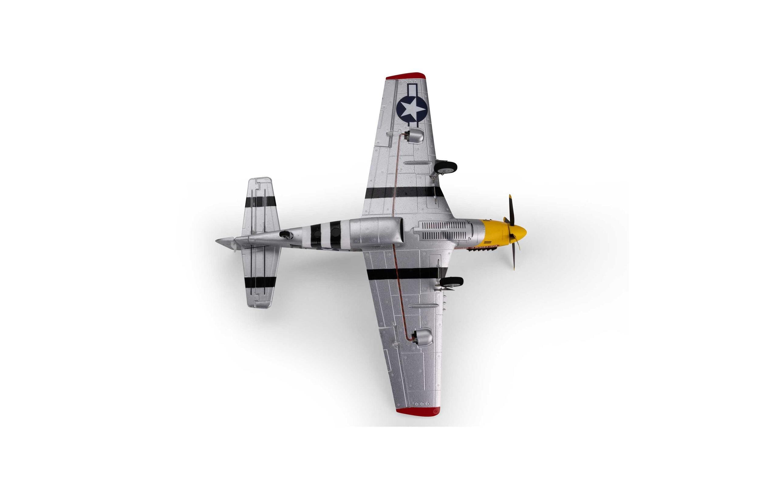 Warbird UMX P-51D Mustang Detroit Miss AS3X, SAFE BNF Basic<br>Scale-Warbird im UMX Format mit Brushless Antrieb
