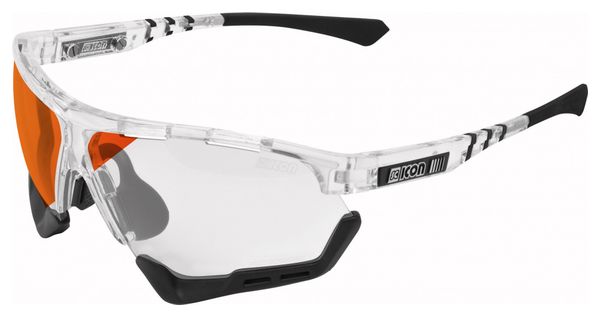 Scicon Sports Aerocomfort SCN XT Regular Lunettes De Soleil De Performance Sportive (Miroir Rouge Photochromique Scnxt/Briller)