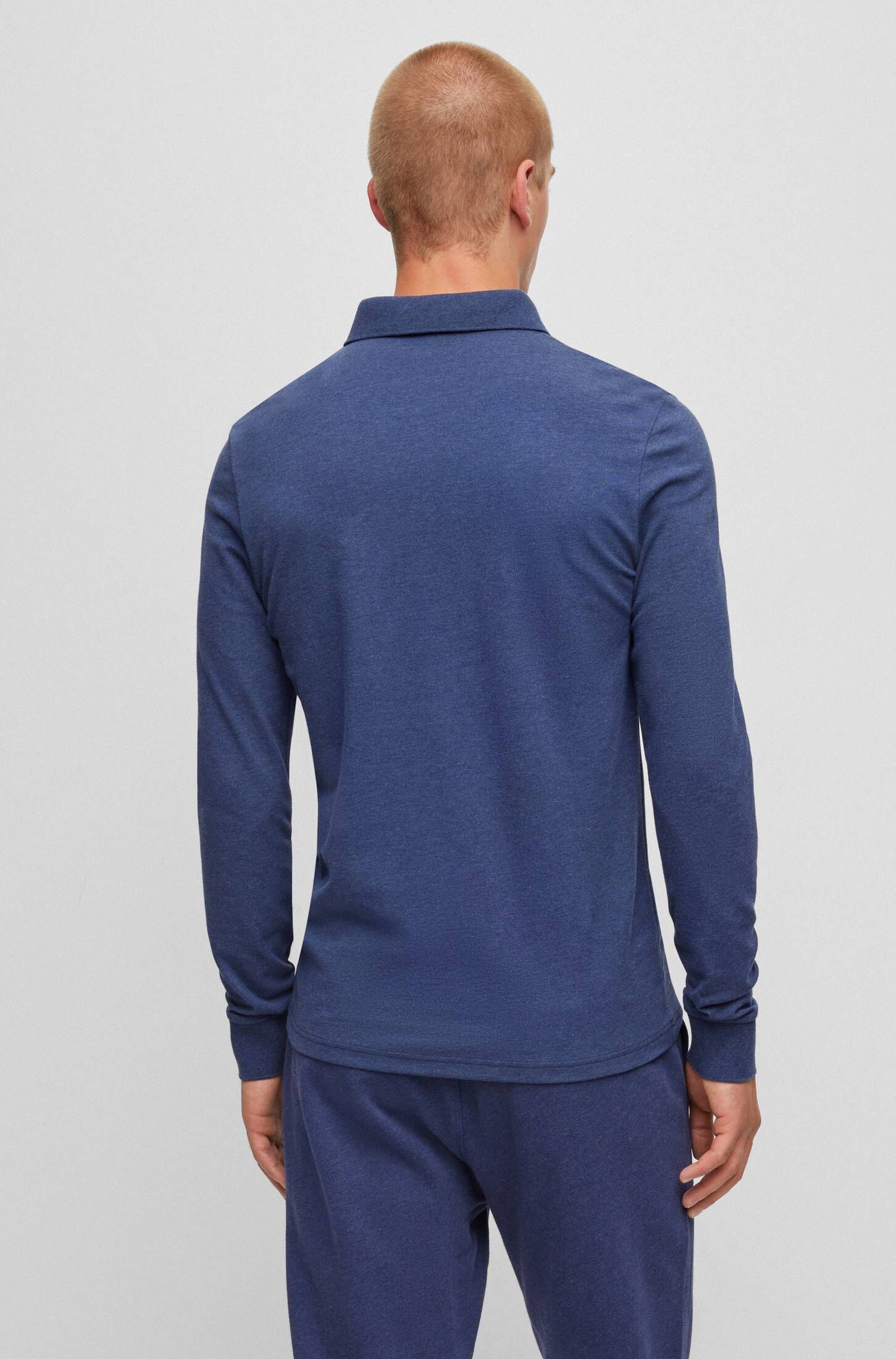 BOSS| Herren Poloshirt PASSERBY Slim Fit Langarm