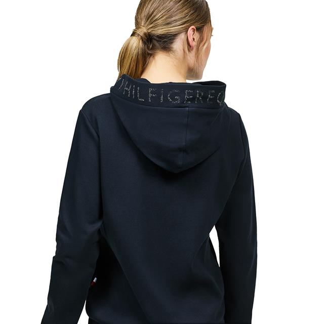 Hoodie Tommy Hilfiger Laurens Strass Donkerblauw