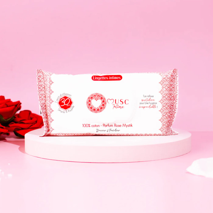 Déodorant naturel & lingettes intimes - L'Envoûtante - Rose