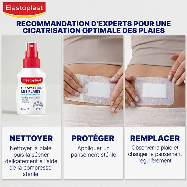 Curativos impermeáveis Elastoplast tamanho XL, pacote com 5 unidades.
