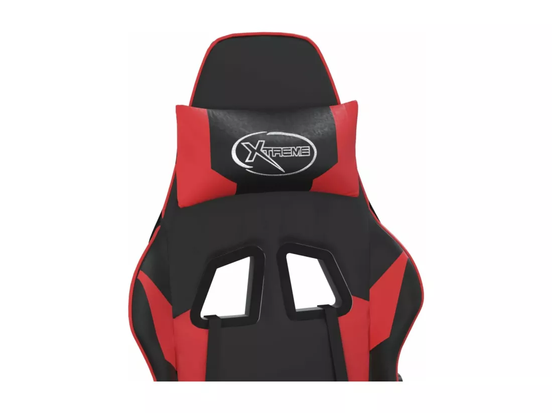 Chaise de jeu Noir et rouge Similicuir