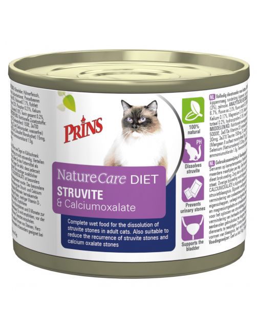 Prins Naturecare Diet Cat Struvite - Kattenvoer - 200 g