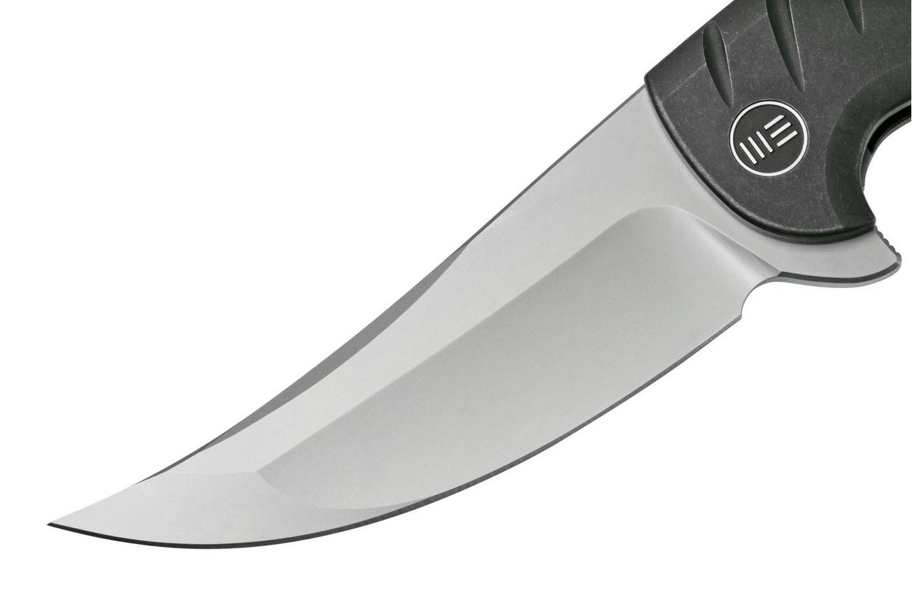 WE Knife Curvaceous WE20012-3 Black Titanium, Natural G10 zakmes, Eric Ochs design