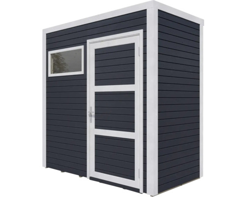 Cubo 1 tuinhuis met vloer, 234 x 121 cm, antraciet
