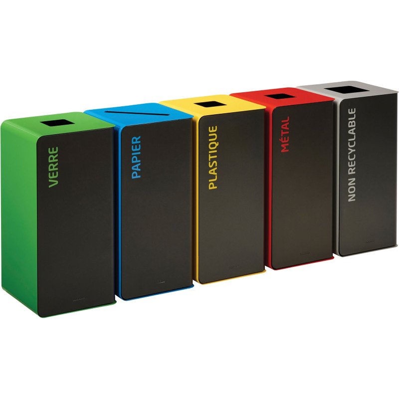 Borne de tri 40 L sans serrure Cubatri Rossignol vert - Tri verre