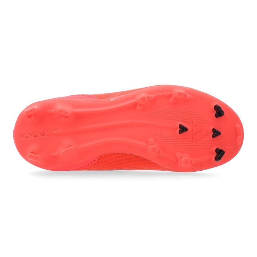 adidas F50 League Laceless FG/AG Vivid Horizon - Turbo/Aurora Black/Argenté Enfant