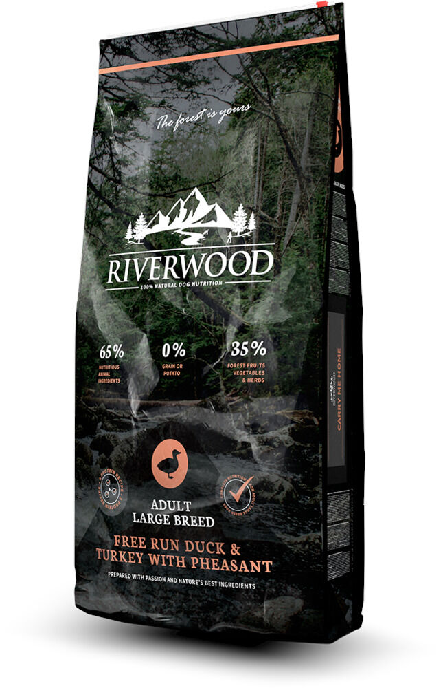 Riverwood  Adult Large Breed - Hondenvoer - 12 Kilogram - eend, kalkoen
