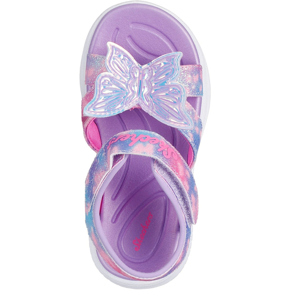 Køb Skechers Purple S Lights - Jumpsters Sandal – Butterfly Brights