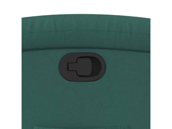 Fauteuil inclinable Vert foncé Tissu