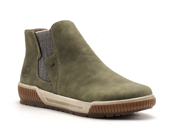 Rieker boots bottine plates femme n0761 vert