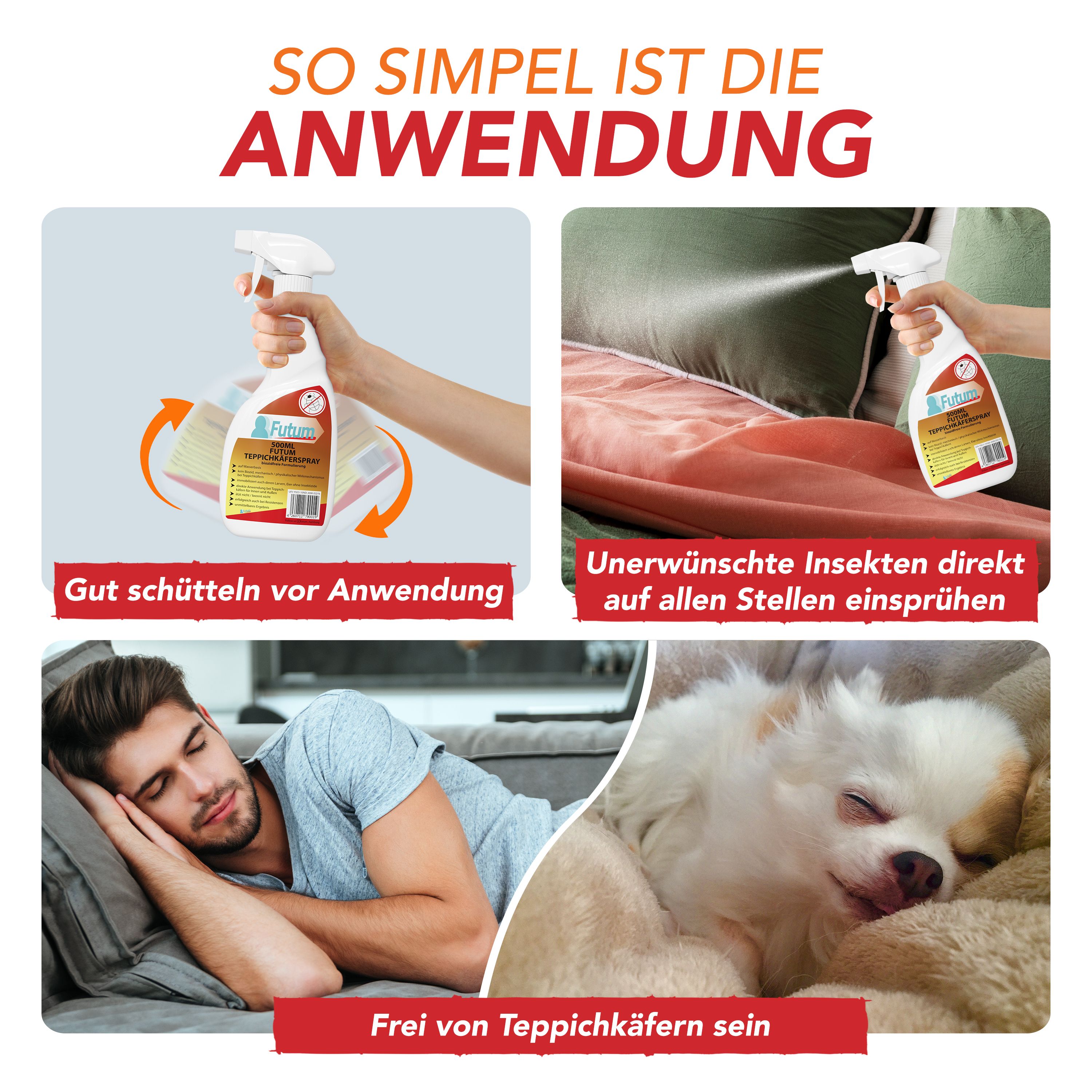 FUTUM 500ml Teppichkäferspray