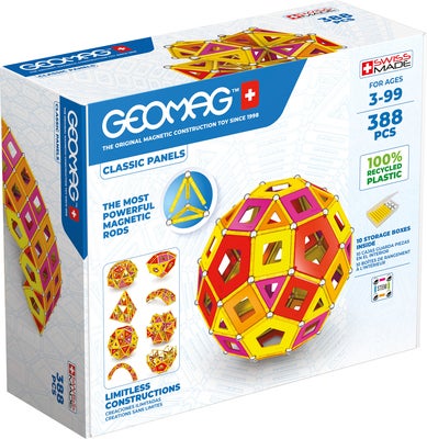 Geomag Classic Panels Warm Masterbox Byggesett 388 Deler