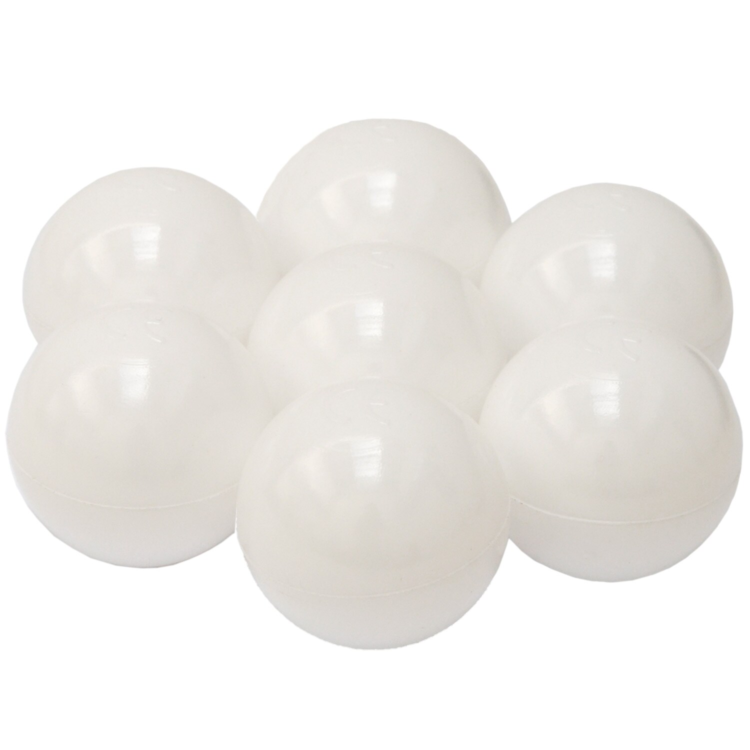 50 Bälle für Bällebad 5,5cm Babybälle Plastikbälle Baby Spielbälle Weiß