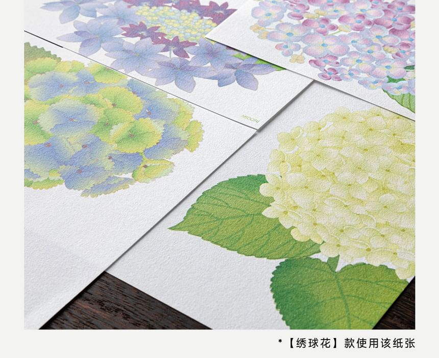 MIDORI JAPAN - Bloemenprint envelop / briefpapier / ansichtkaart / set (verschillende ontwerpen)