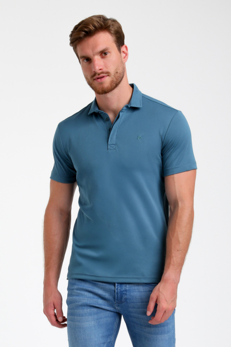 Gabbiano blauwe heren polo