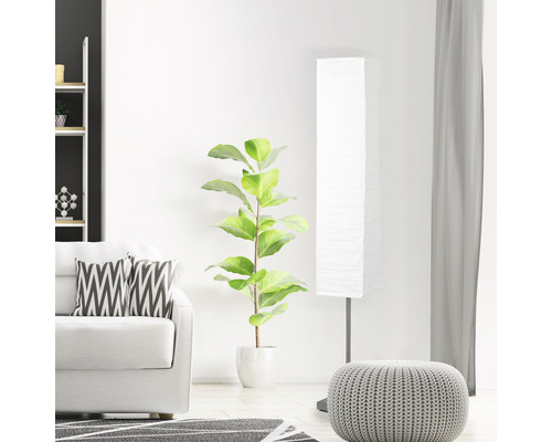 Nerva 2-lichts vloerlamp, 145 x 18 cm (H x B), titanium/wit
