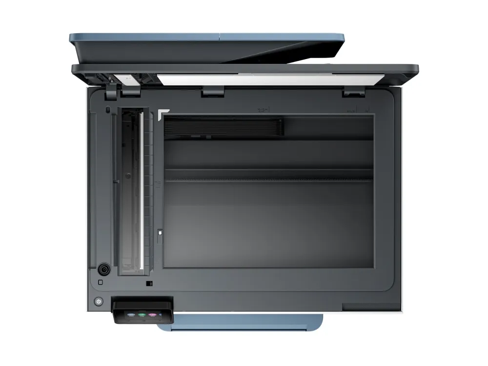 HP Officejet Pro 8125e All-in-One - Multifunktionsprinter - farve - blækprinter - Legal (216 x 356 mm) (original) - A4/Legal (medie) - op til 12 spm (kopiering) - op til 20 spm (udskriver) - 225 ark - USB 2.0, Wi-Fi(ac), LAN - mørk surf blå
