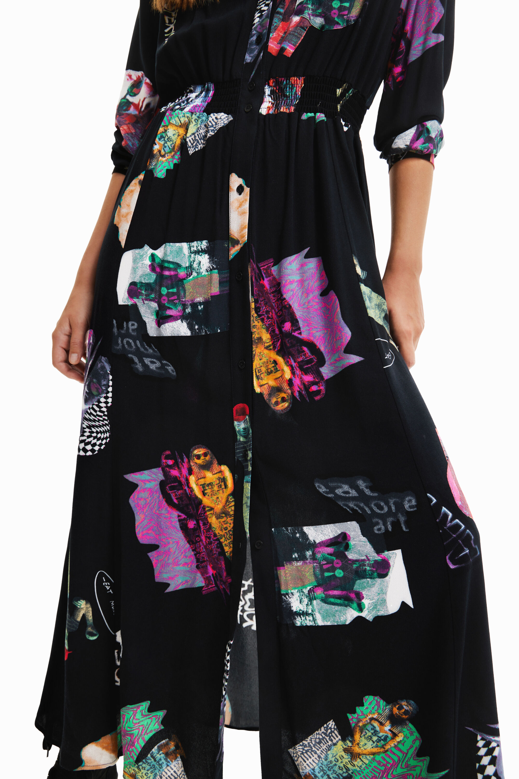Robe chemise midi