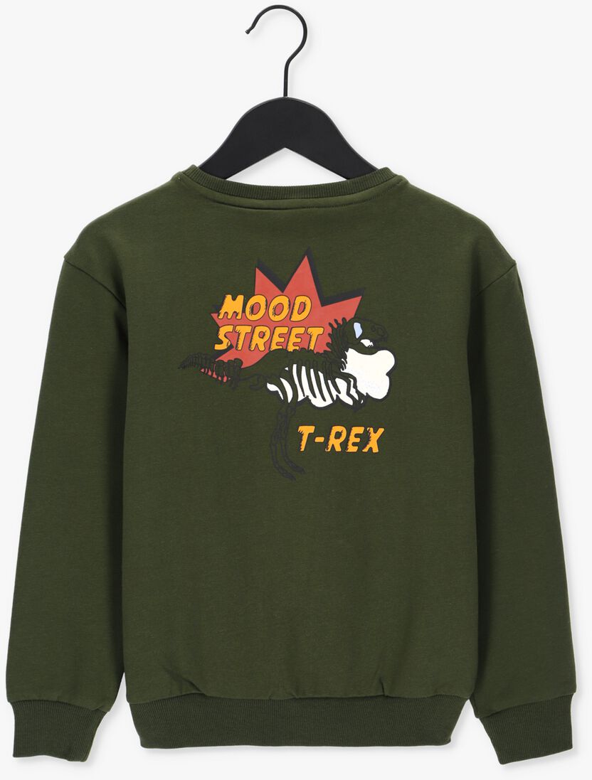 MOODSTREET donkergroene moodstreet sweater m209-6382